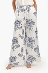 Carina - Pants with Blue Print