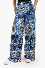 Carina - All Over Printed Pants with Belt