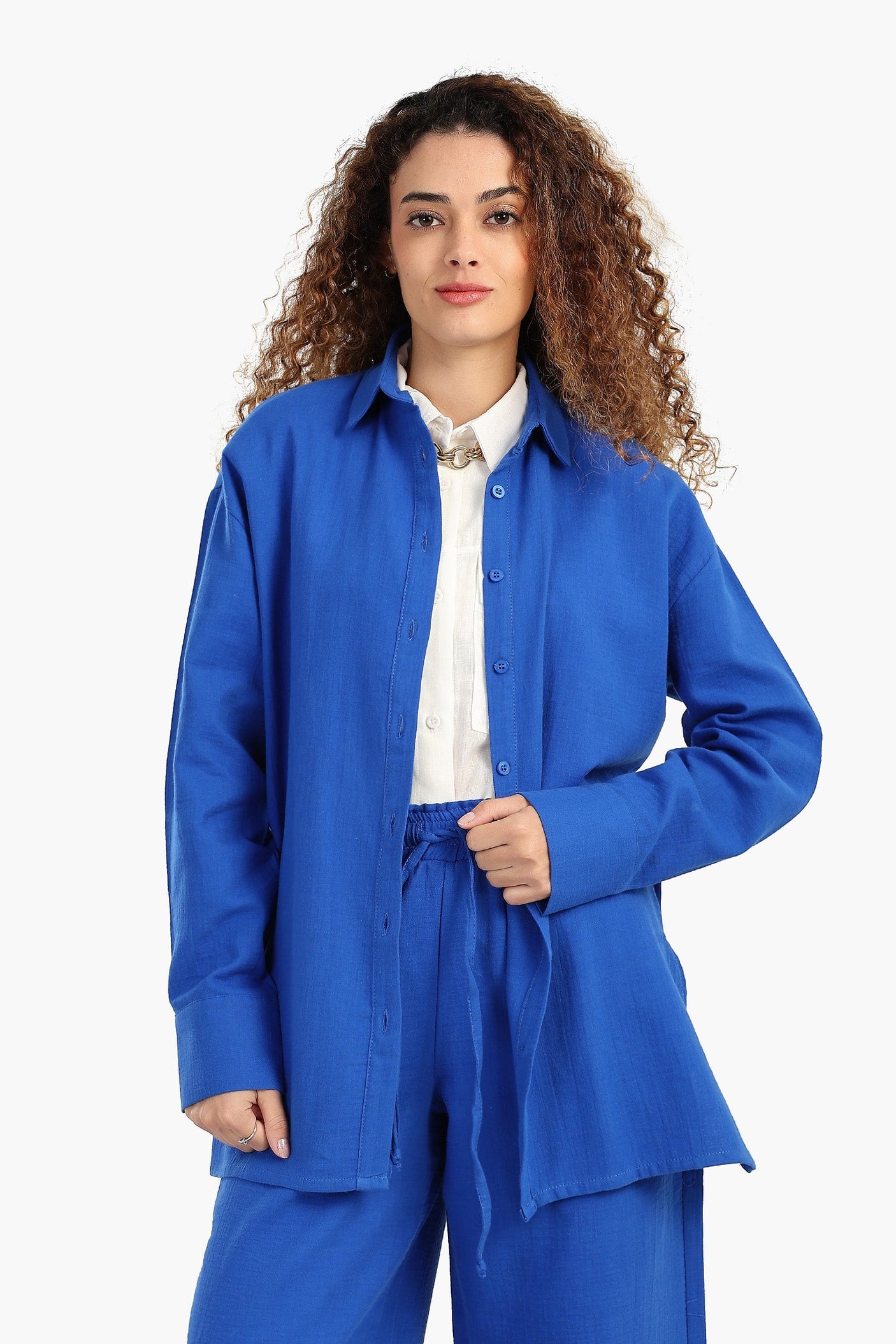 Carina - Button-Up Lounge Shirt