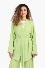 Carina - Striped Open Neckline Cardigan