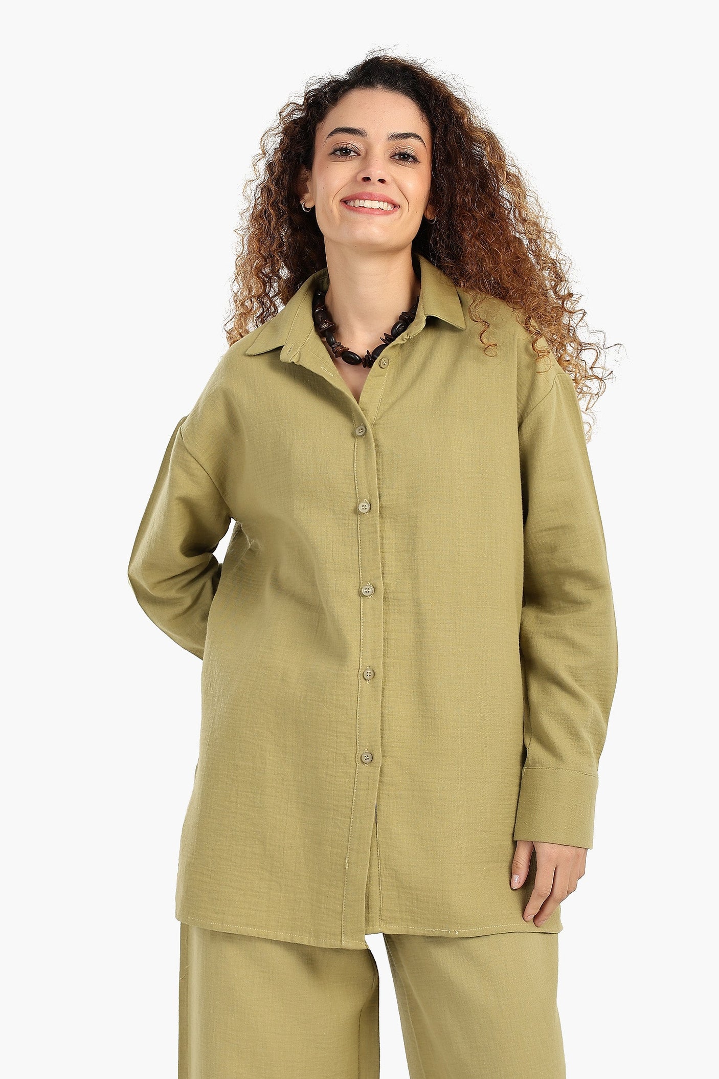Carina - Button-Up Lounge Shirt