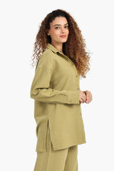 Carina - Button-Up Lounge Shirt