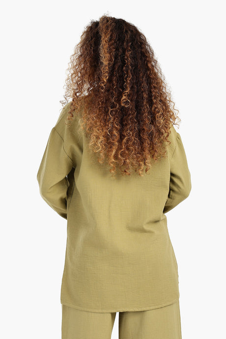Carina - Button-Up Lounge Shirt
