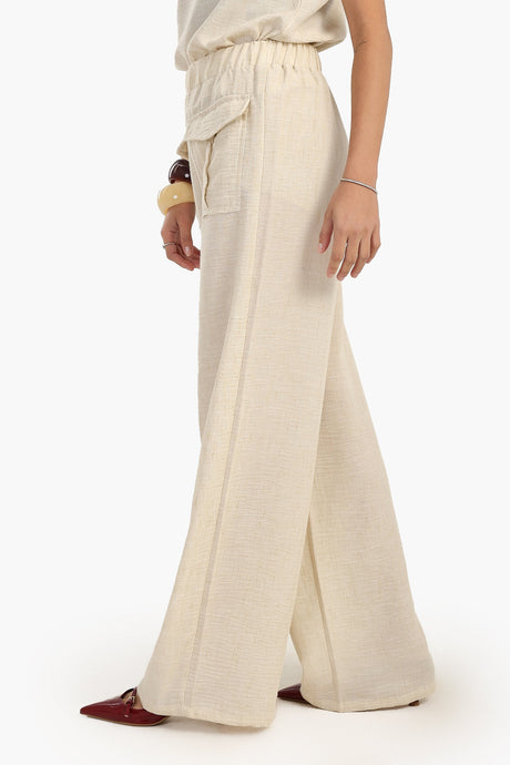 Carina - Pants with Front Flap Pockets