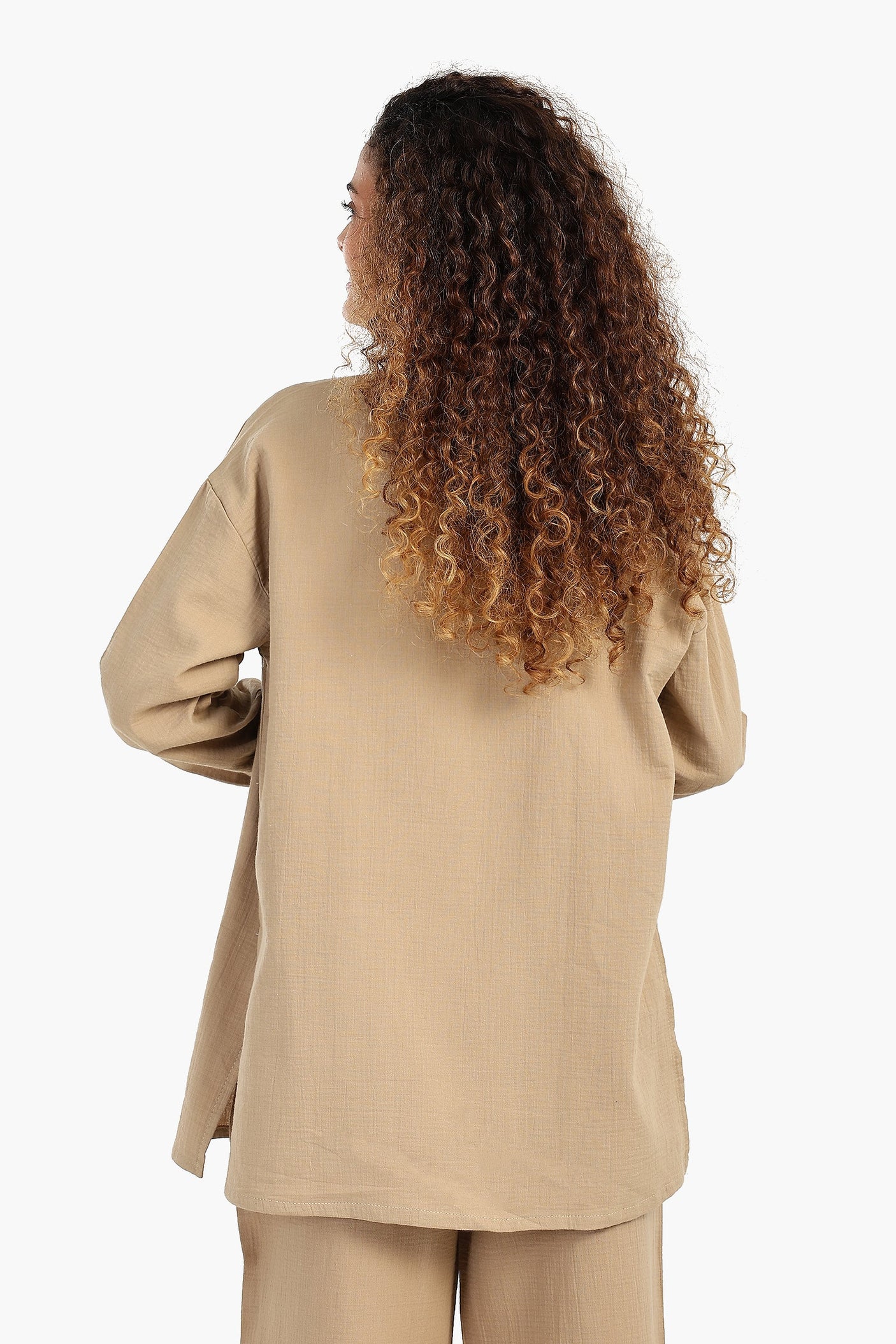 Carina - Button-Up Lounge Shirt