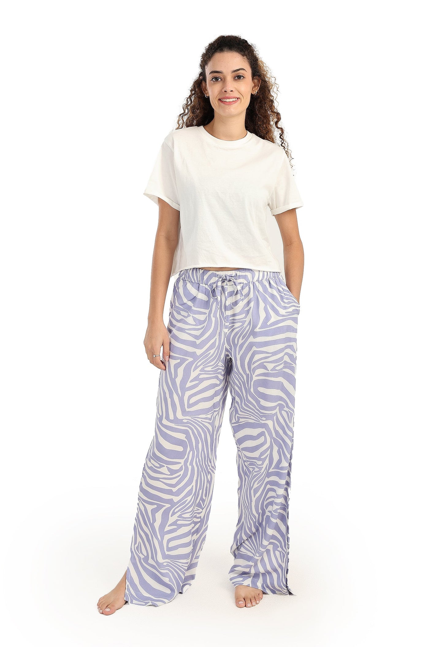 Carina - Pyjama Pants with Side Pockets