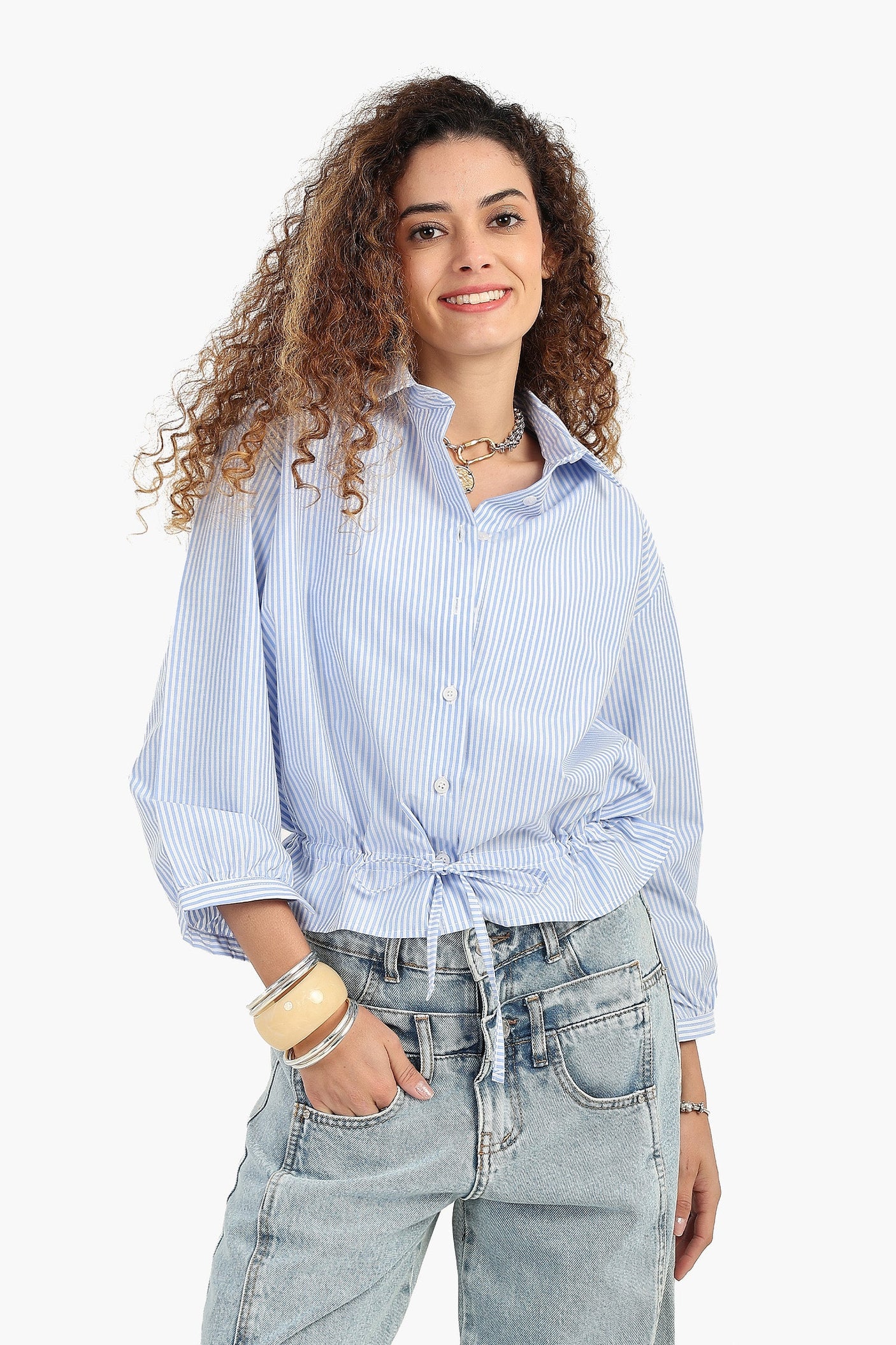 Carina - Striped Wide-Leg Pants