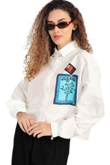 Carina - Printed Cotton Blend Shirt