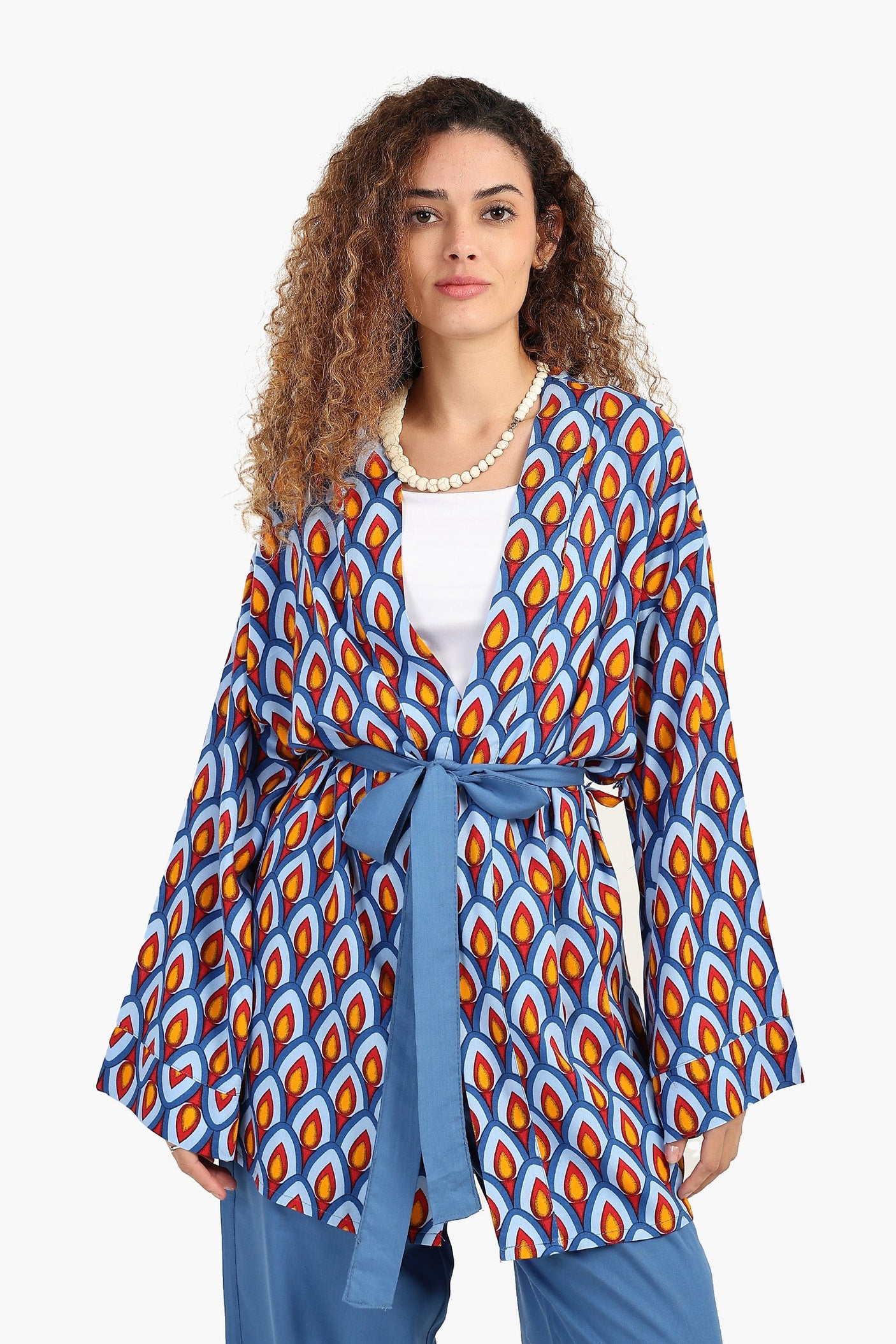Carina - Peacock Pattern Kimono
