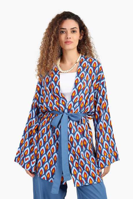 Carina - Peacock Pattern Kimono
