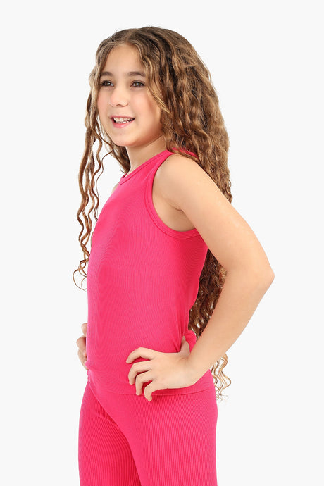 Carina - Girly Ribbed Tank Top