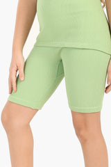Carina - Girly Ribbed Cycling Shorts