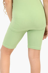 Carina - Girly Ribbed Cycling Shorts