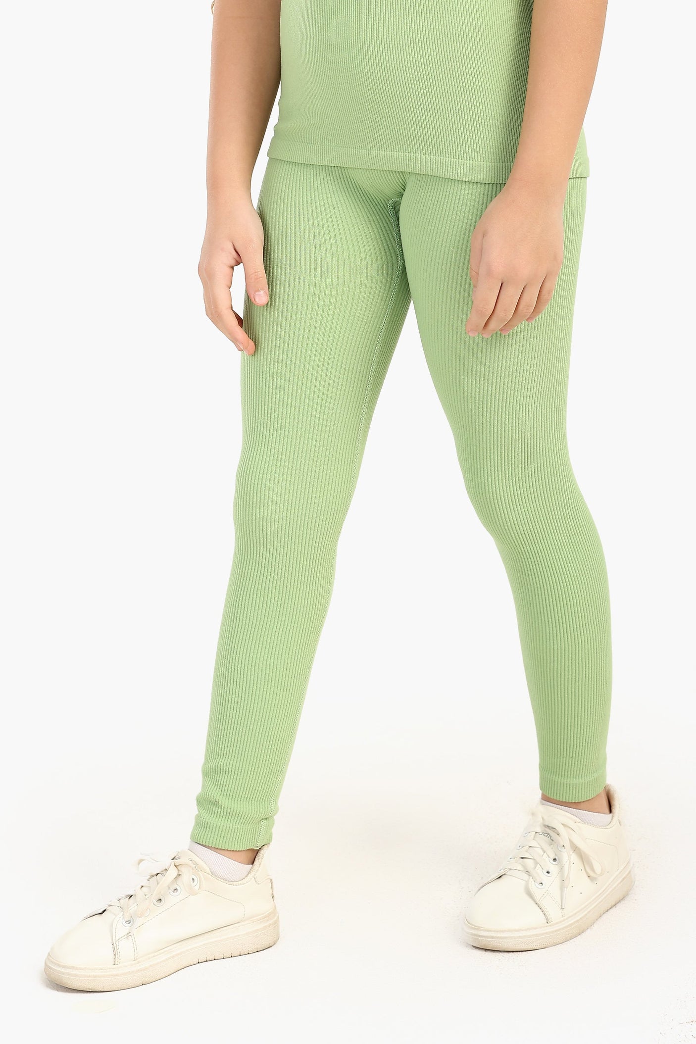 Carina - Girly Ribbed Leggings