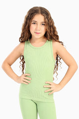 Carina - Girly Ribbed Tank Top