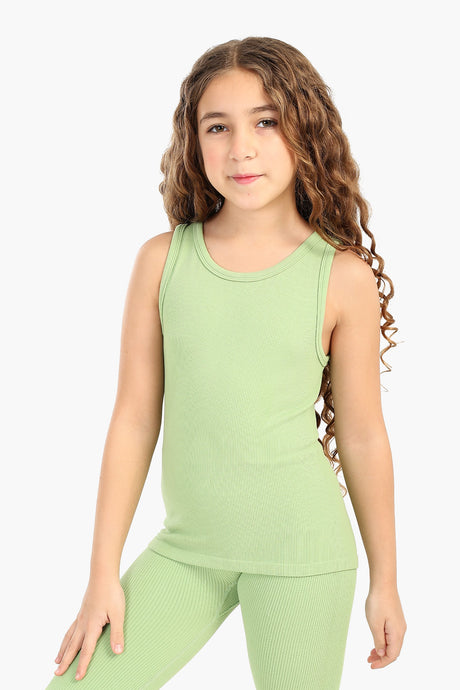 Carina - Girly Ribbed Tank Top