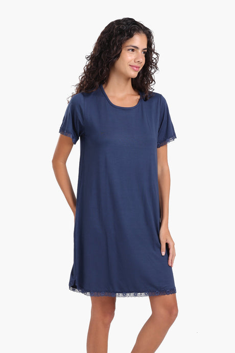 Carina - Lightweight Nightgown with Lace