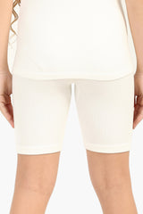 Carina - Girly Ribbed Cycling Shorts