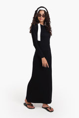 Carina - Slim Dress with Back Slit