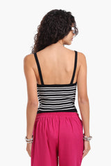 Carina - Slim Fit Striped Top