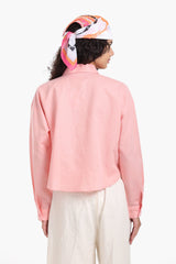 Carina - Long Sleeves Cropped Shirt
