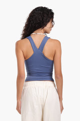 carina - Slim Fit Round Neck Top