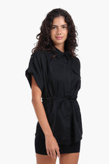 Carina - Lounge Shirt with Drawstring Waist