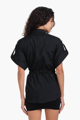 Carina - Lounge Shirt with Drawstring Waist