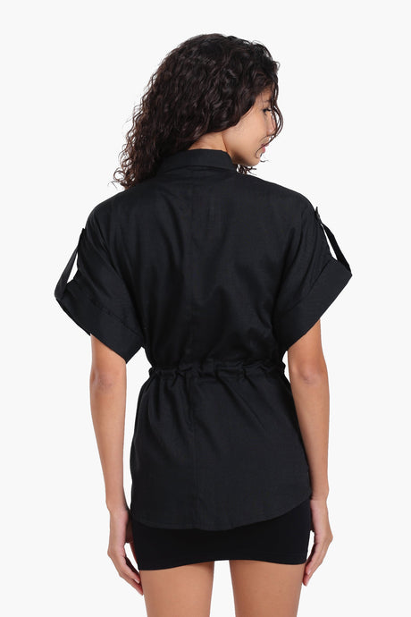 Carina - Lounge Shirt with Drawstring Waist
