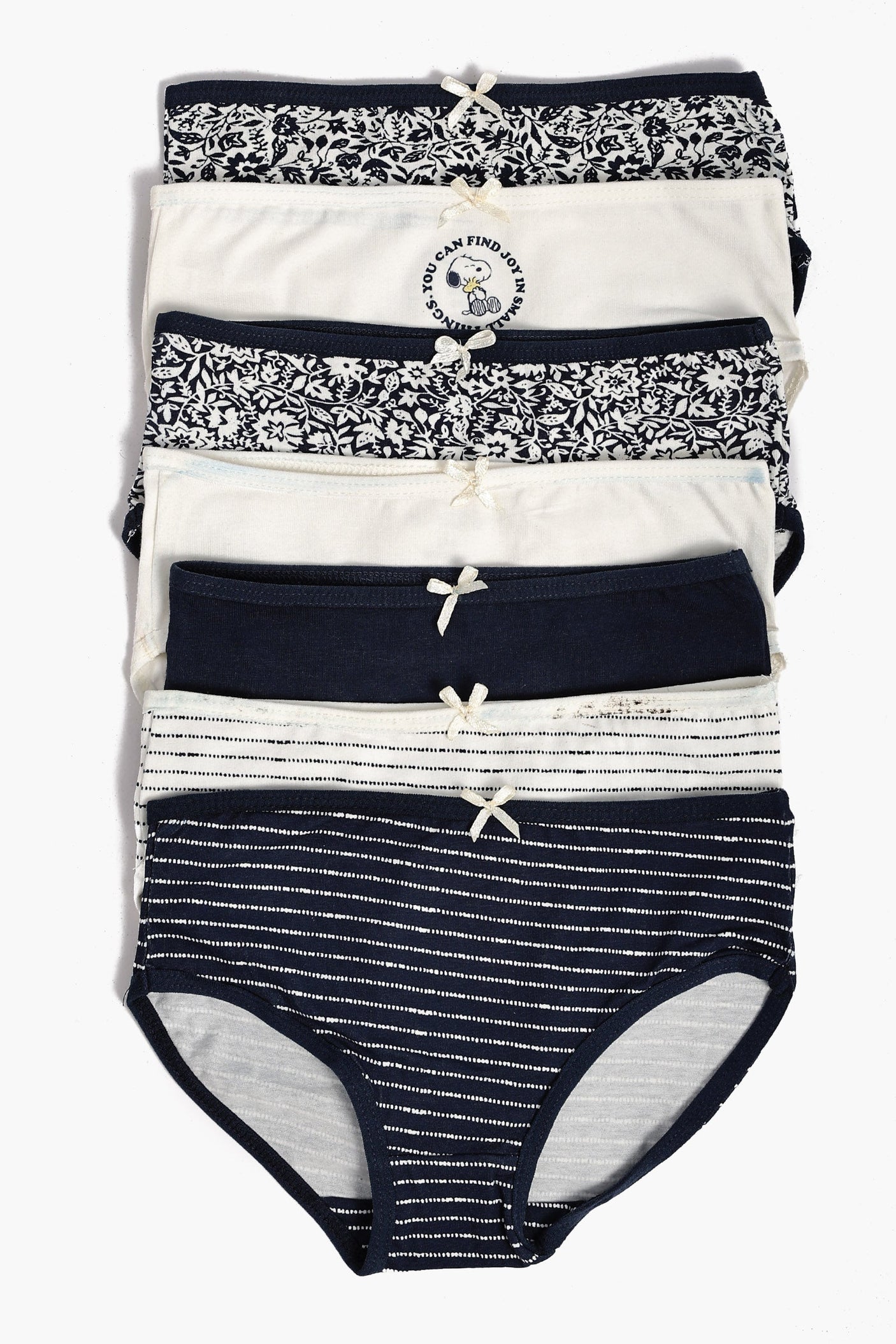 Carina -Pack of 7 Girly Brief Panties