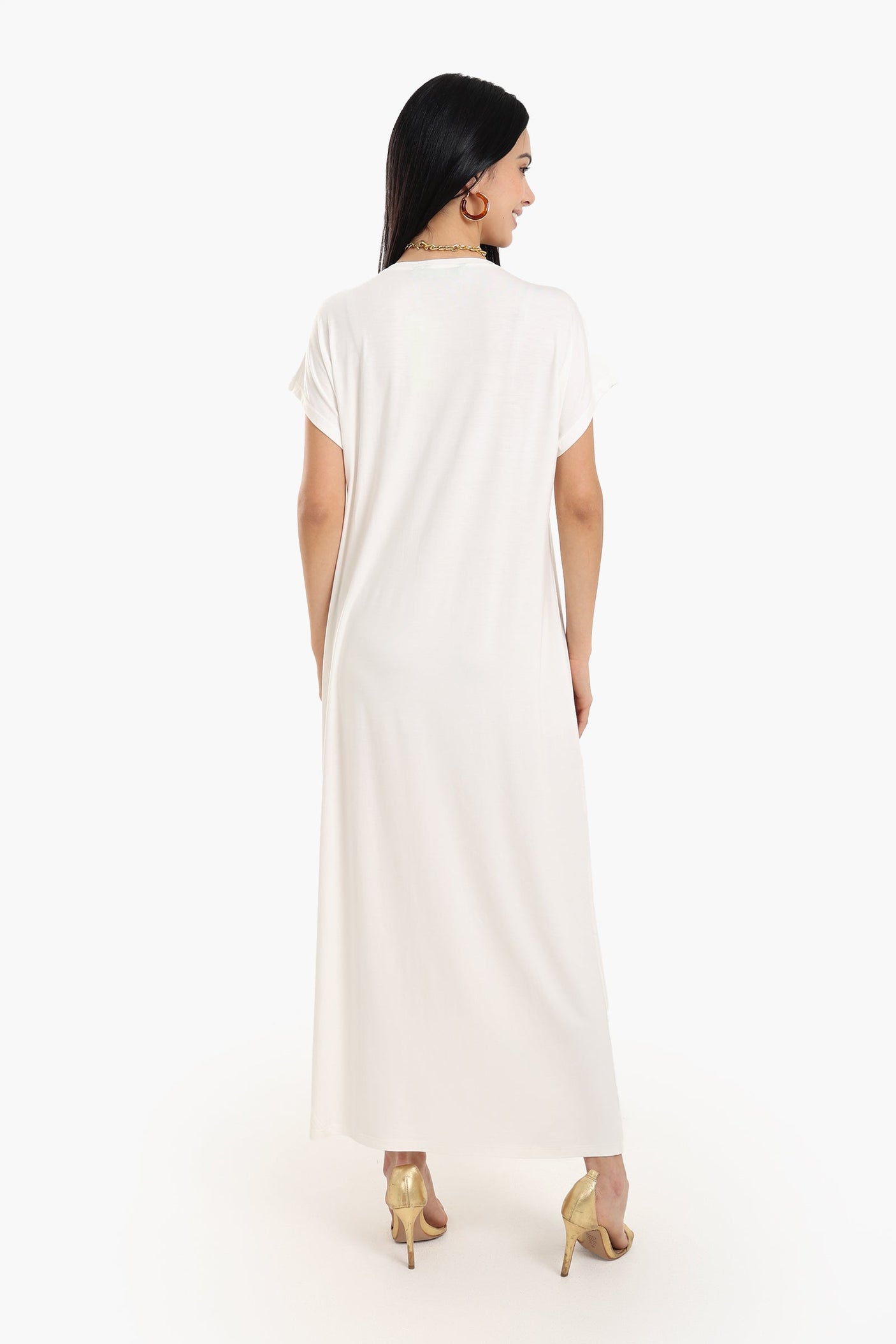 Slip On Viscose Dress