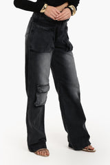 Washed Dark Grey Jeans