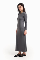 Carina - Slim Dress with Back Slit