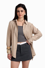 Carina - Voile Button Closure Shirt