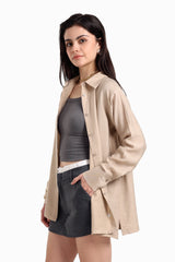 Carina - Voile Button Closure Shirt