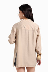 Carina - Voile Button Closure Shirt