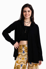 Carina - Voile Button Closure Shirt