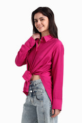 Carina - Voile Button Closure Shirt