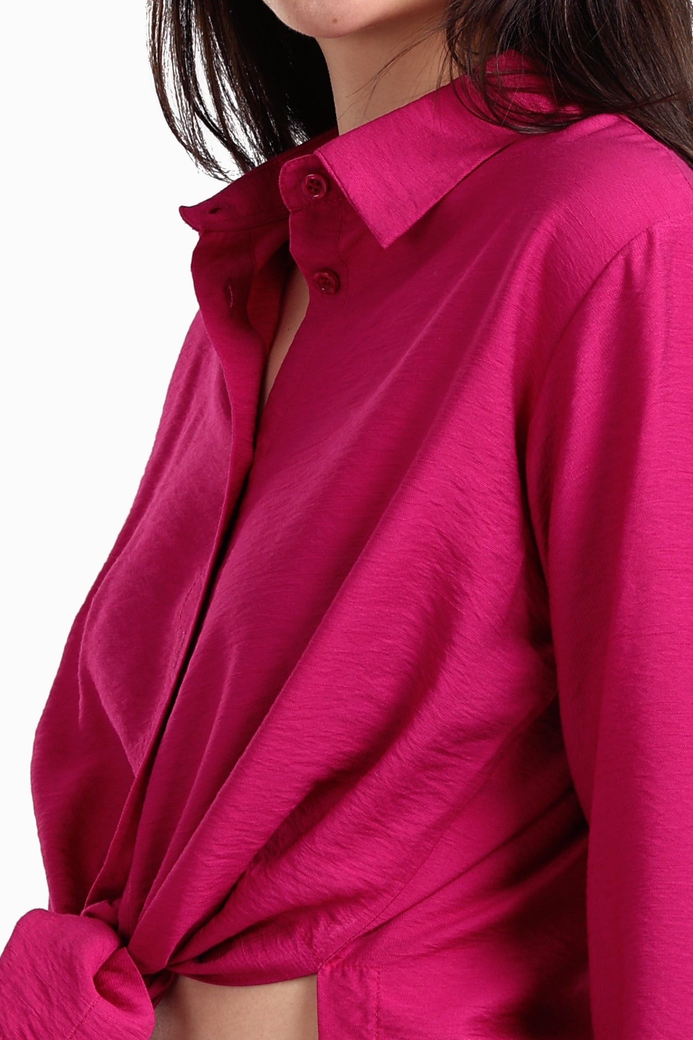 Carina - Voile Button Closure Shirt