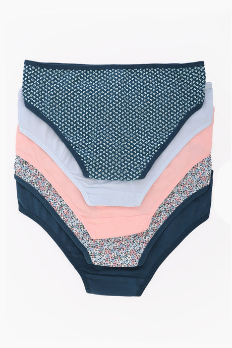 carina - Pack of 5 Colored Bikini Panties
