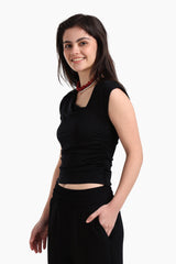 Carina - Slim-Fit Asymmetric Top