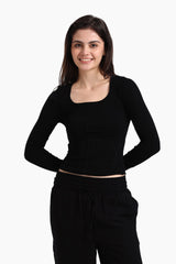 Carina - Square Neck Corset Top