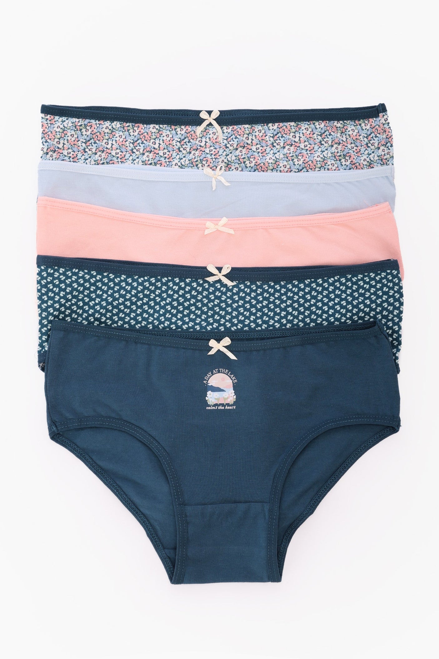 carina - Pack of 5 Colored Brief Panties