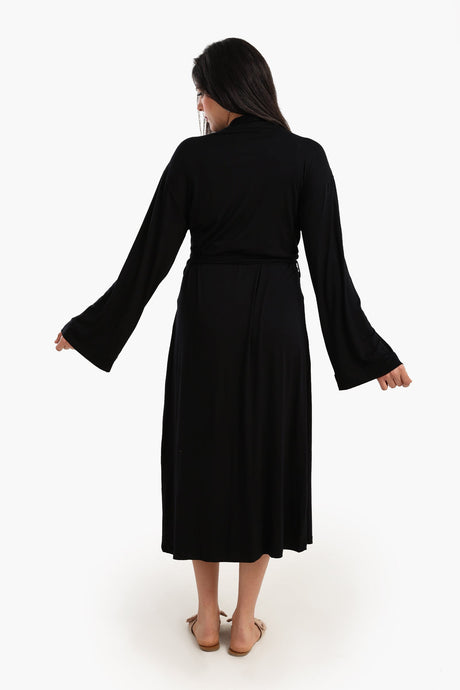 Carina - Long Sleeves Plain Robe