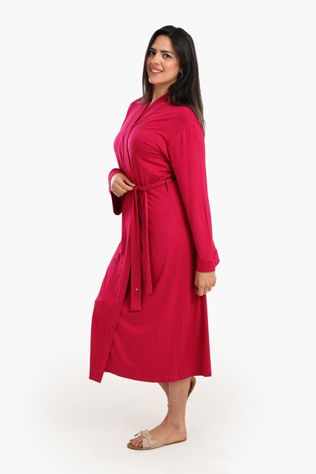 Carina - Long Sleeves Plain Robe