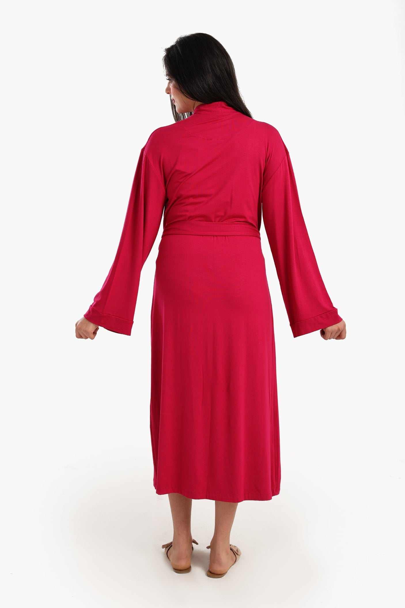 Carina - Long Sleeves Plain Robe