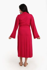Carina - Long Sleeves Plain Robe
