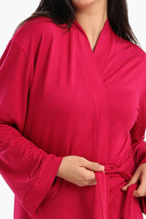 Carina - Long Sleeves Plain Robe