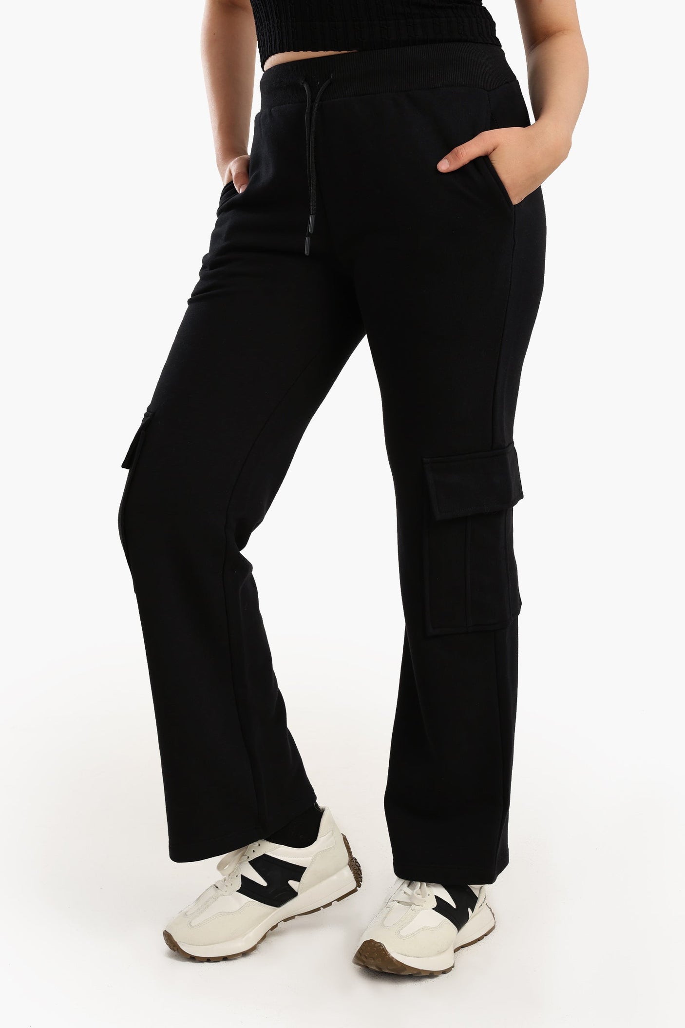 Carina - High-Waisted Cotton Pants