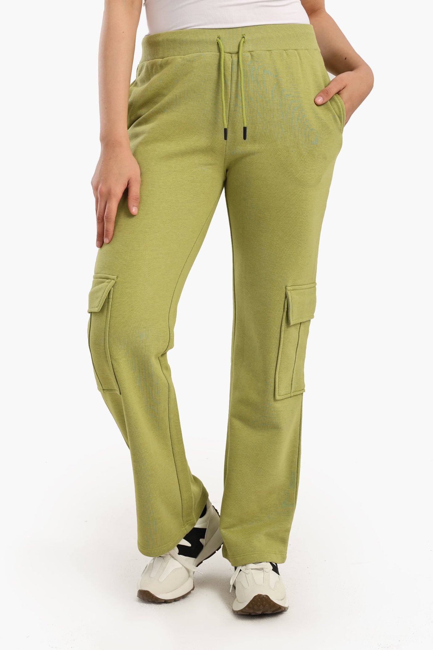 Carina - High-Waisted Cotton Pants